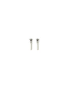 For iPhone X Bottom Screw Set Silver (10pcs)