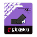 Kingston 64GB DataTraveler Exodia S Black USB-A 3.2 Flash Drive