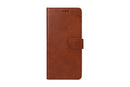 Rixus Bookcase For iPhone 14 Pro Brown