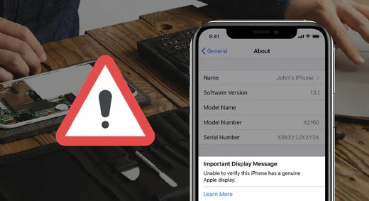 iPhone 11 Series Non-Genuine Screen Warning