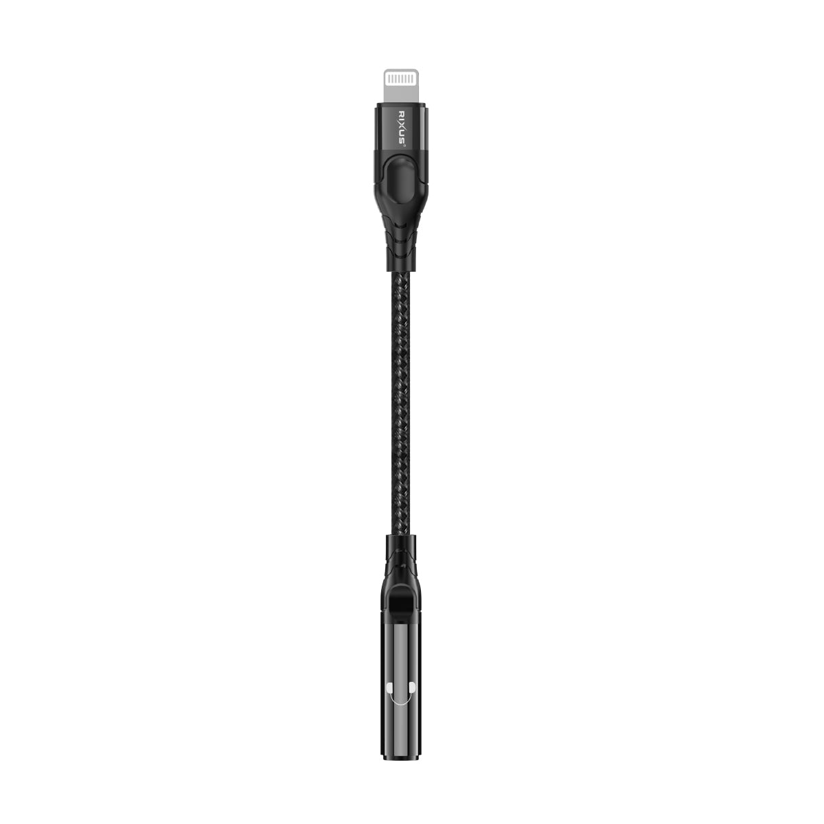 Rixus RXMU36L Lightning Connector to 3.5mm Audio Adapter Female 10cm