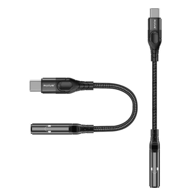 Rixus RXMU36C USB-C to 3.5mm Audio Adapter Female 10cm