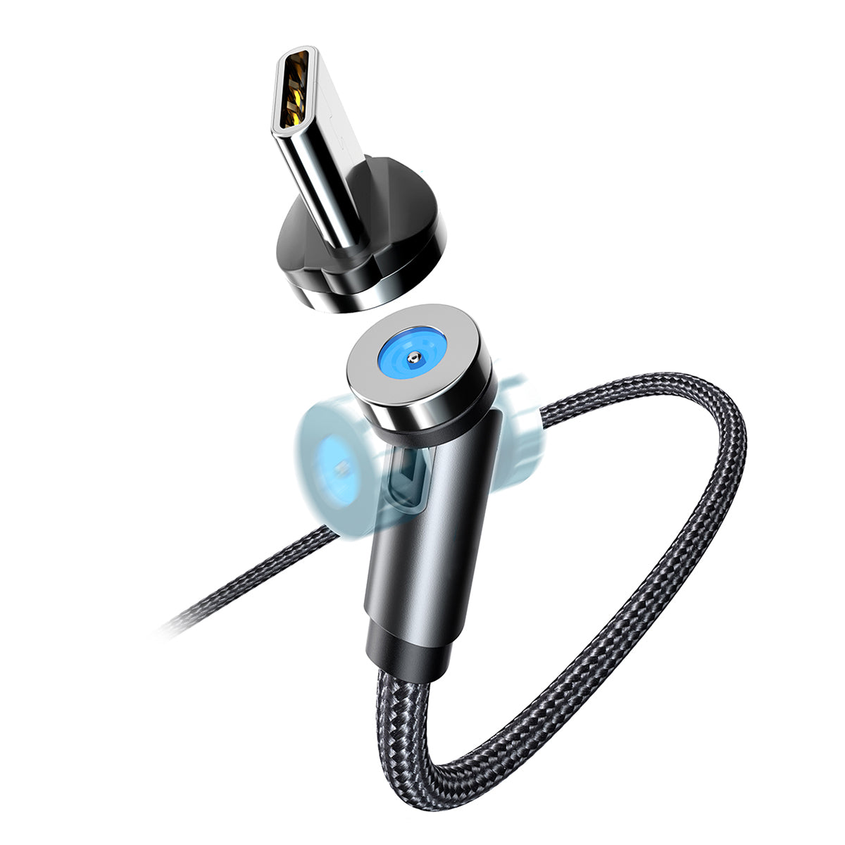Rixus RXU48 Magnetic Cable 3 in 1 Black