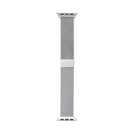 Milanese Loop Band For Apple Watch 42mm, 44mm, 45mm, 49mm Silver Retail Box