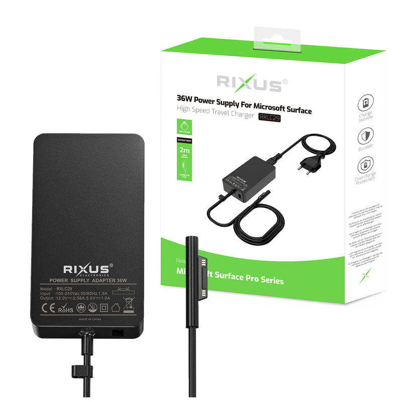 Rixus RXLC29 Microsoft Surface Charger 36W