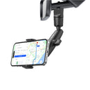 Rixus RXHW65 360 Degree Rear View Mirror Phone Holder Mount Black