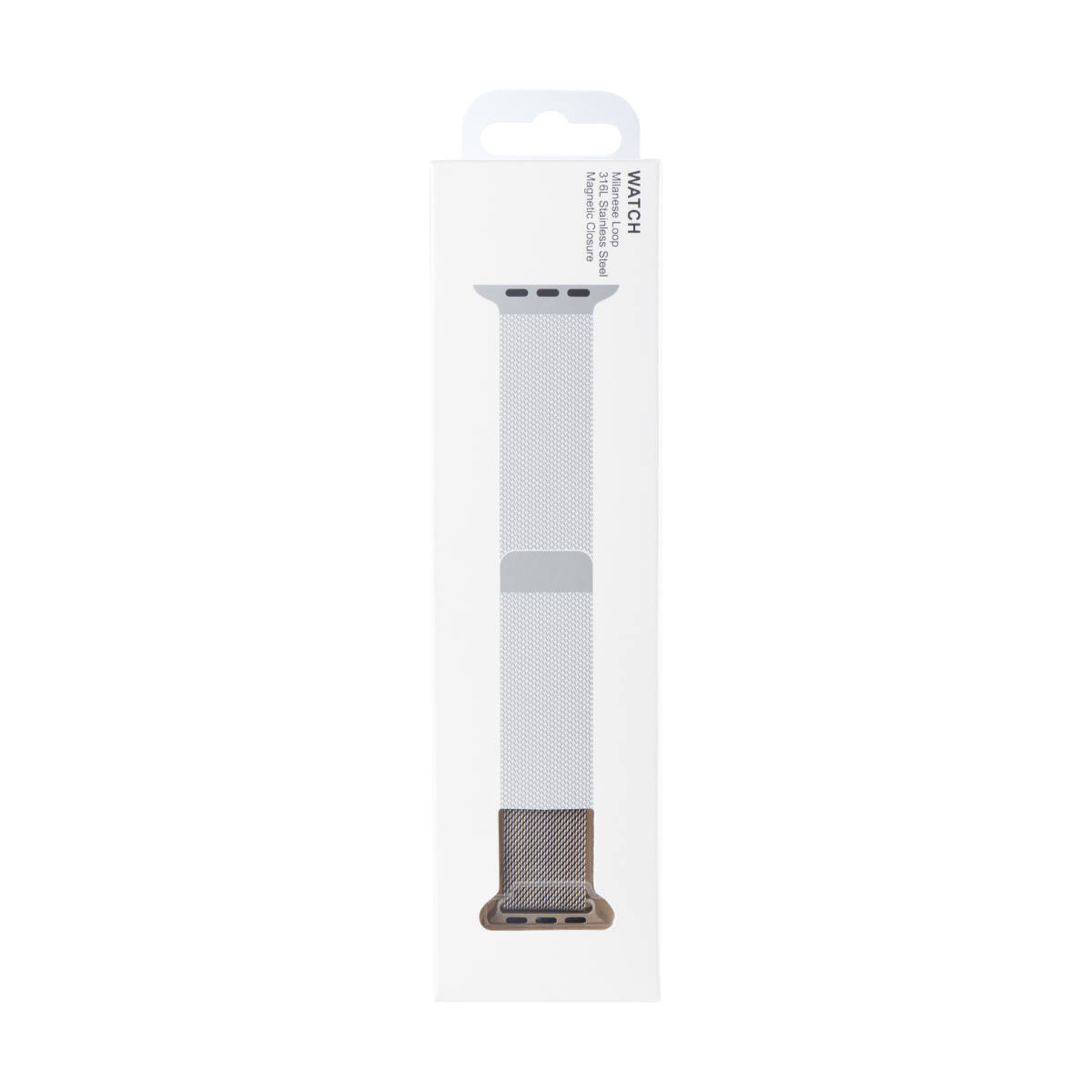 Milanese Loop Band 7th Gen For Apple Watch 38mm, 40mm, 41mm Starlight Retail Box