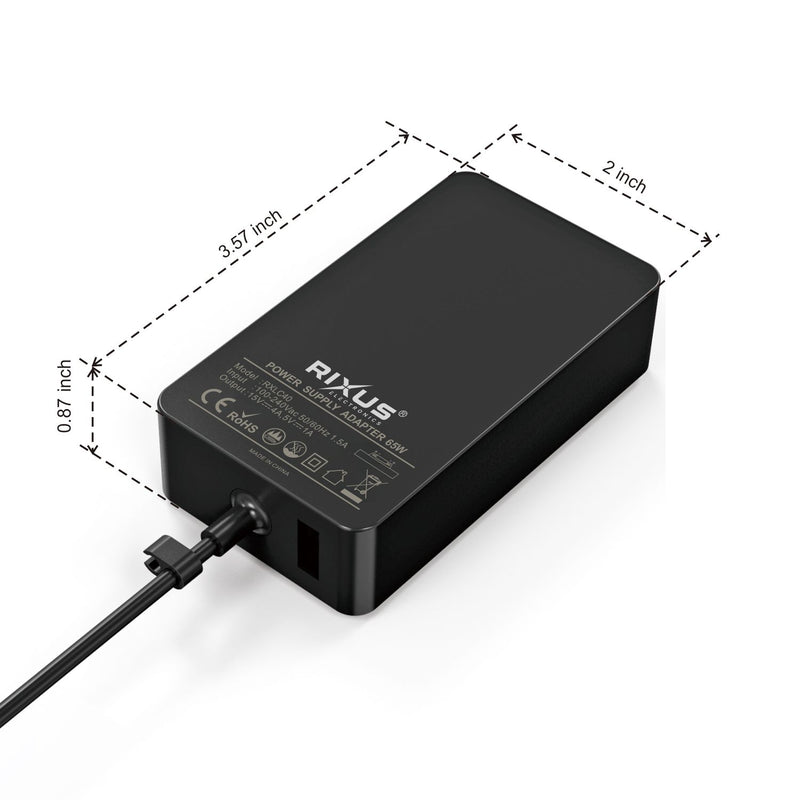 Rixus RXLC40 Microsoft Surface Charger 65W