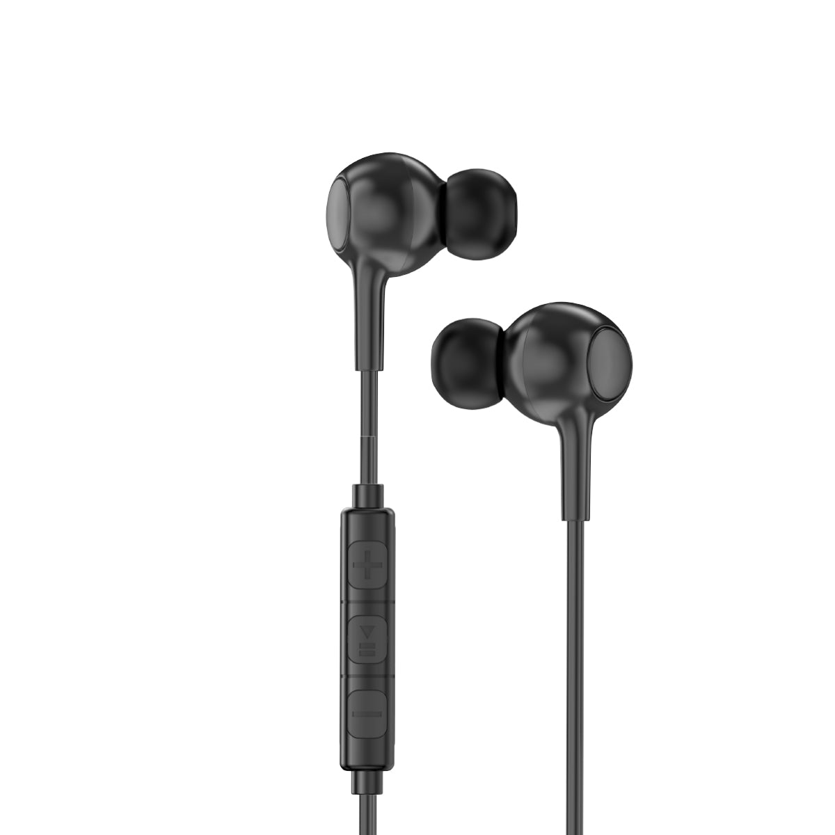 Rixus RXHD56L Lightning Connector Wired Earbud Type Headphone With Microphone Black