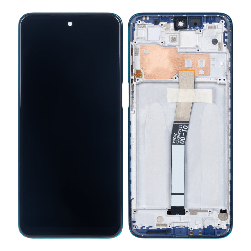 Xiaomi Redmi Note 10 Lite Display And Digitizer With Frame Aurora Blue OEM