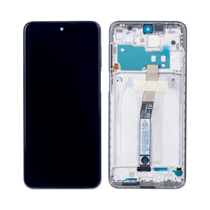 Xiaomi Redmi Note 10 Lite Display and Digitizer With Frame Glacier White