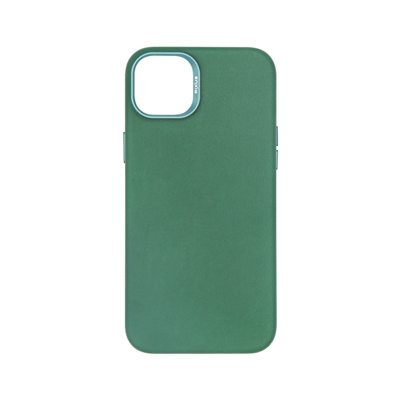 Rixus For iPhone 15 Classic 02 Case With MagSafe Green