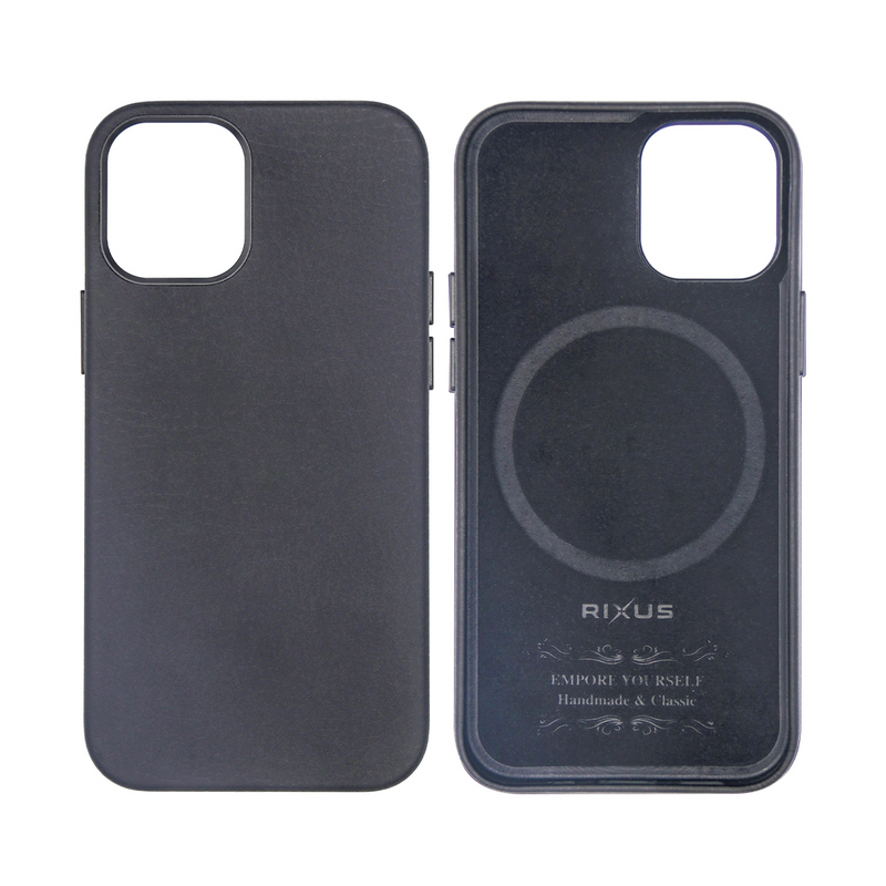 Rixus Classic 02 Case With MagSafe For Apple iPhone 15 Plus Black