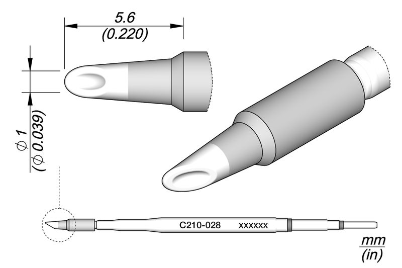 JBC Cartridge Spoon Ø 1 (C210028)