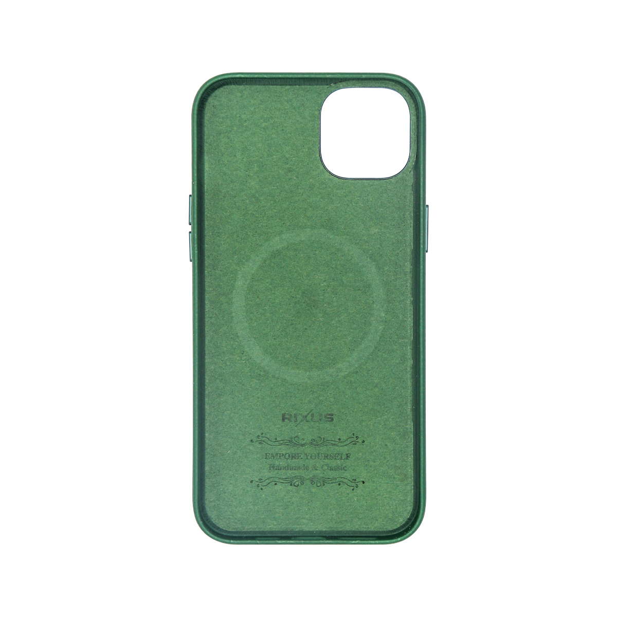 Rixus Classic 02 Case With MagSafe Compatible For Apple iPhone 15 Plus Green