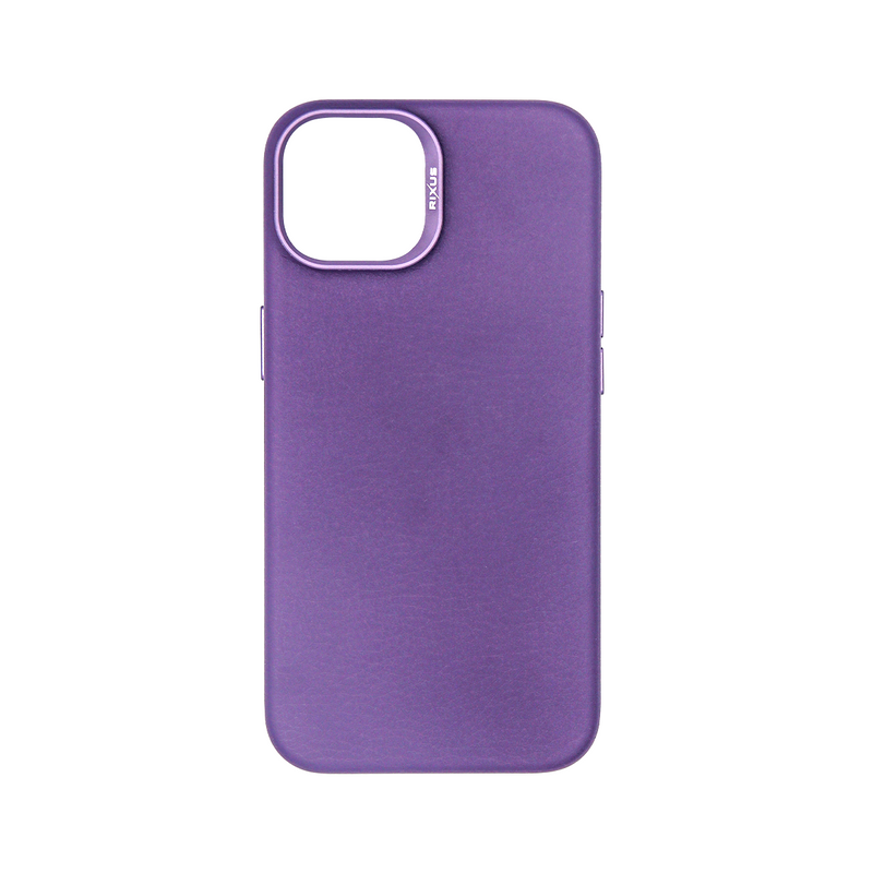 Rixus Classic 02 Case With MagSafe For Apple iPhone 15 Plus Purple