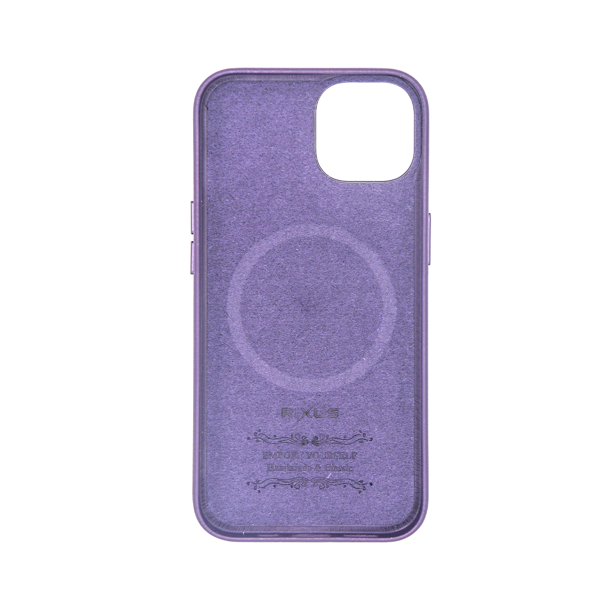 Rixus Classic 02 Case With MagSafe Compatible For Apple iPhone 15 Plus Purple