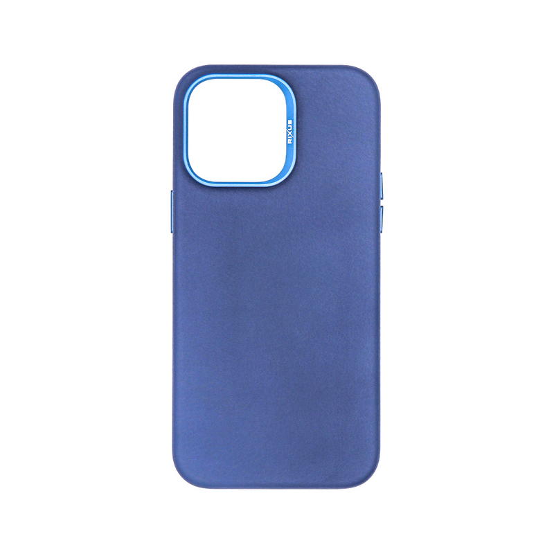 Rixus For iPhone 15 Pro Classic 02 Case With MagSafe Blue