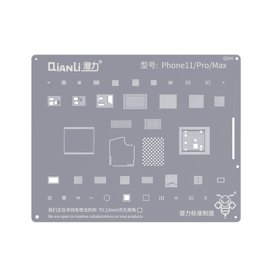 QIANLI Bumblebee Stencil QS06 For Apple iPhone 11, 11 Pro