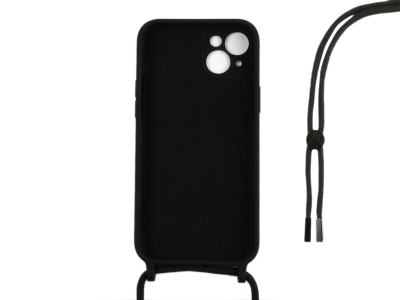 Rixus TPU Necklace Cord Cover For Apple iPhone 14 Black