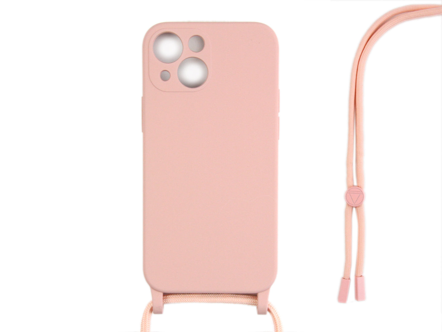 Rixus TPU Necklace Cord Cover For Apple iPhone 14 Pink