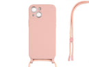 Rixus TPU Necklace Cord Cover For Apple iPhone 14 Pink