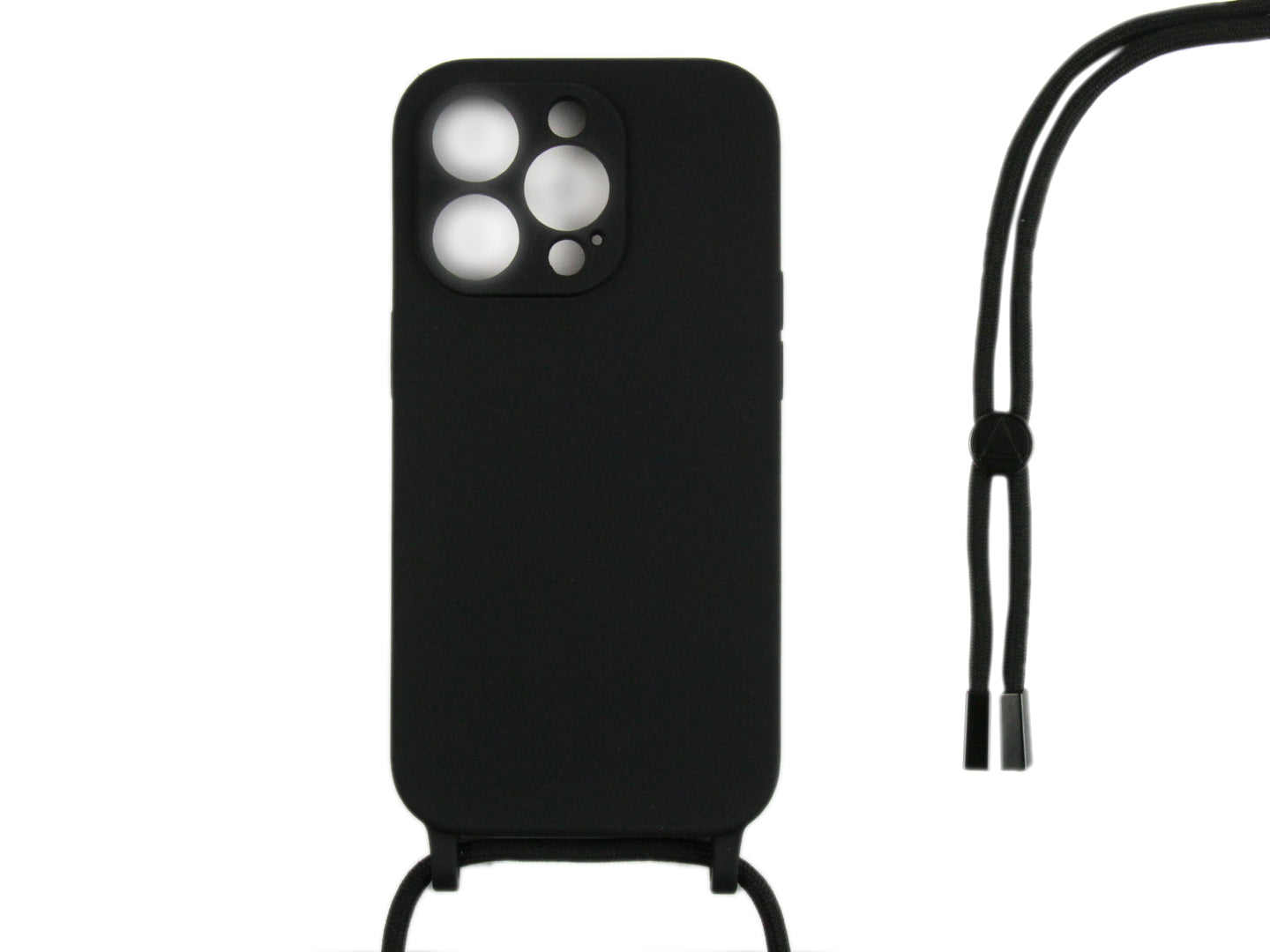 Rixus TPU Necklace Cord Cover For Apple iPhone 14 Pro Black