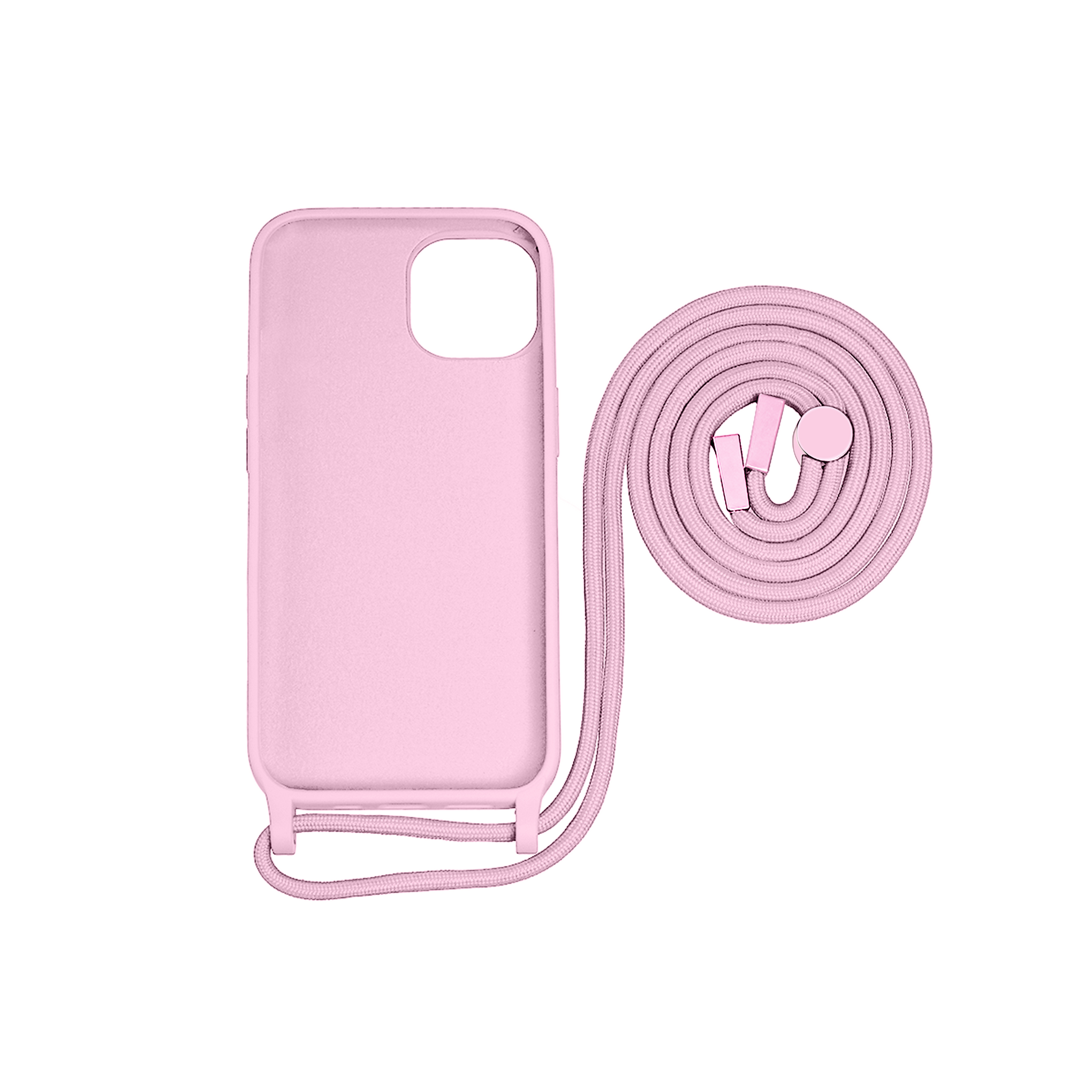Rixus TPU Necklace Cord Cover For Apple iPhone 14 Pro Pink