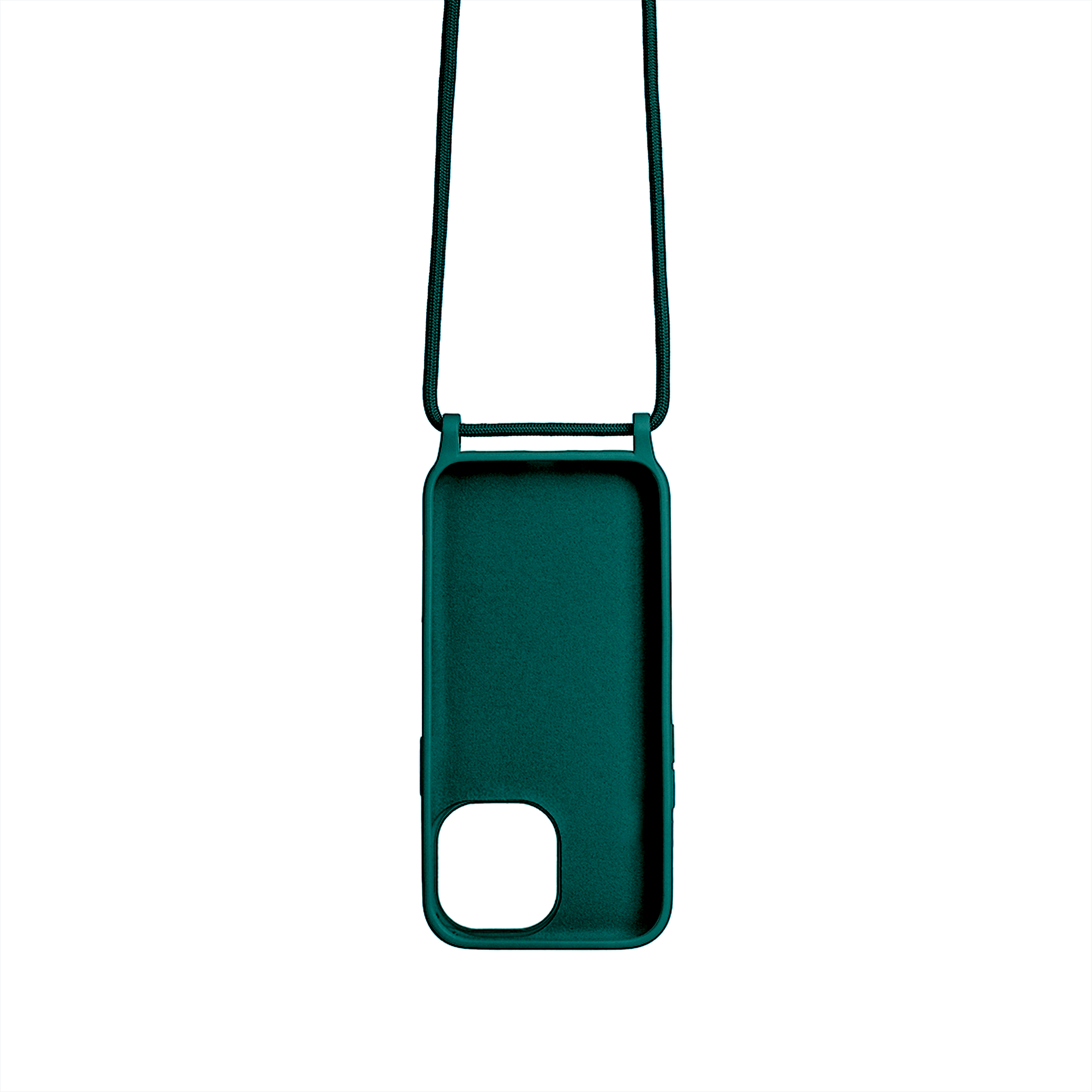 Rixus TPU Necklace Cord Cover For Apple iPhone 14 Pro Max Dark Green