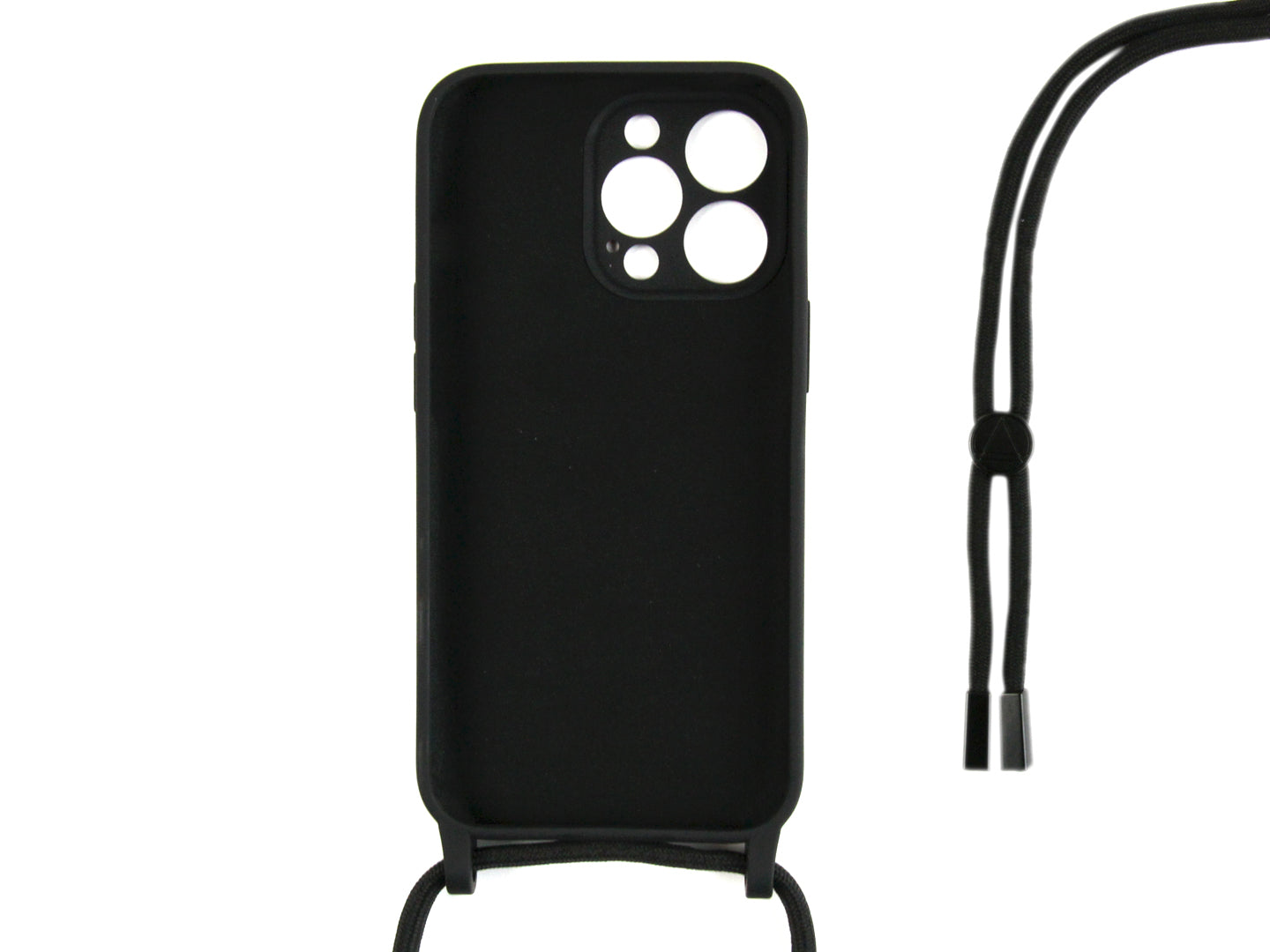 Rixus TPU Necklace Cord Cover For Apple iPhone 14 Pro Max Black
