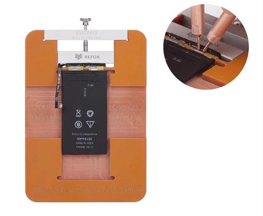 REFOX Mobile Phone Battery Welding Fixture For Apple iPhone Orange