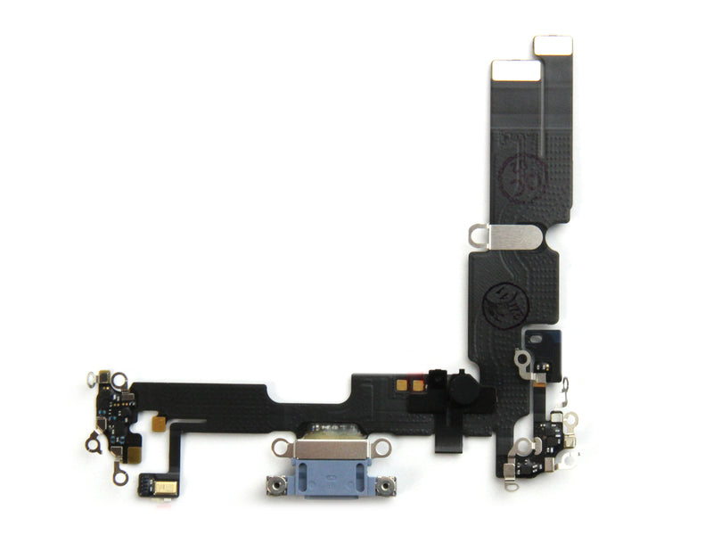 For Apple iPhone 14 Plus System Charging Flex Blue Pulled