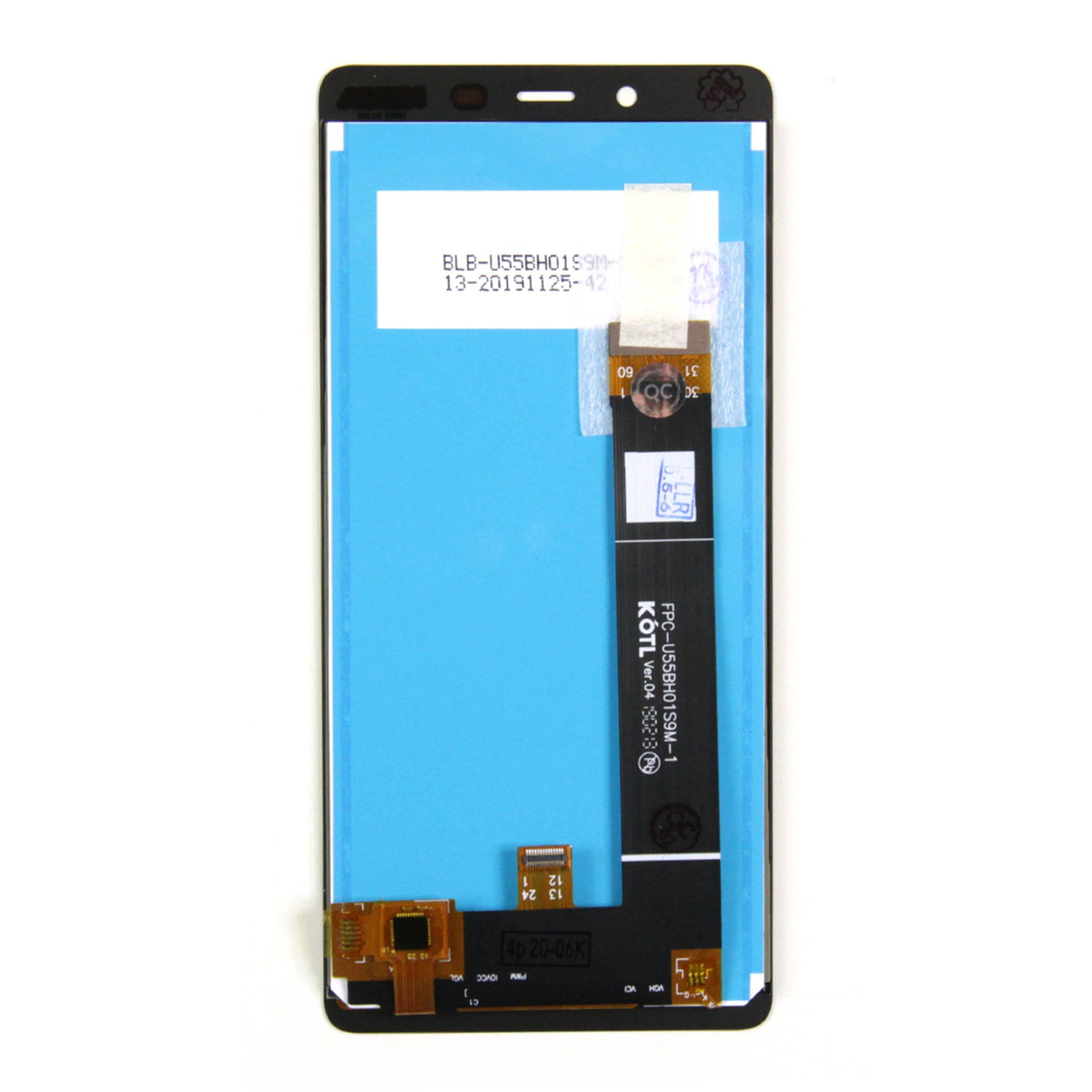 Nokia 1 Plus Display And Digitizer Without Frame Black OEM