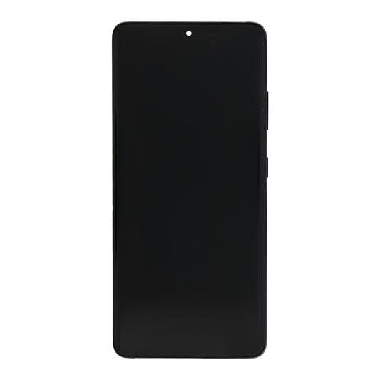 Samsung Galaxy S21 Ultra 5G G998B Display And Digitizer With Frame Phantom Black Service Pack