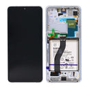Samsung Galaxy S21 5G Ultra G998B Display And Digitizer With Frame Phantom Silver Service Pack