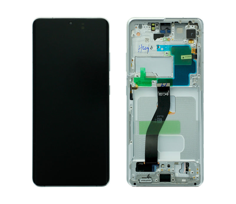 Samsung Galaxy S21 5G Ultra G998B Display And Digitizer With Frame Phantom Silver Service Pack