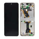 Samsung Galaxy Z Flip5 F731B Main Display And Digitizer With Frame Cream Service Pack