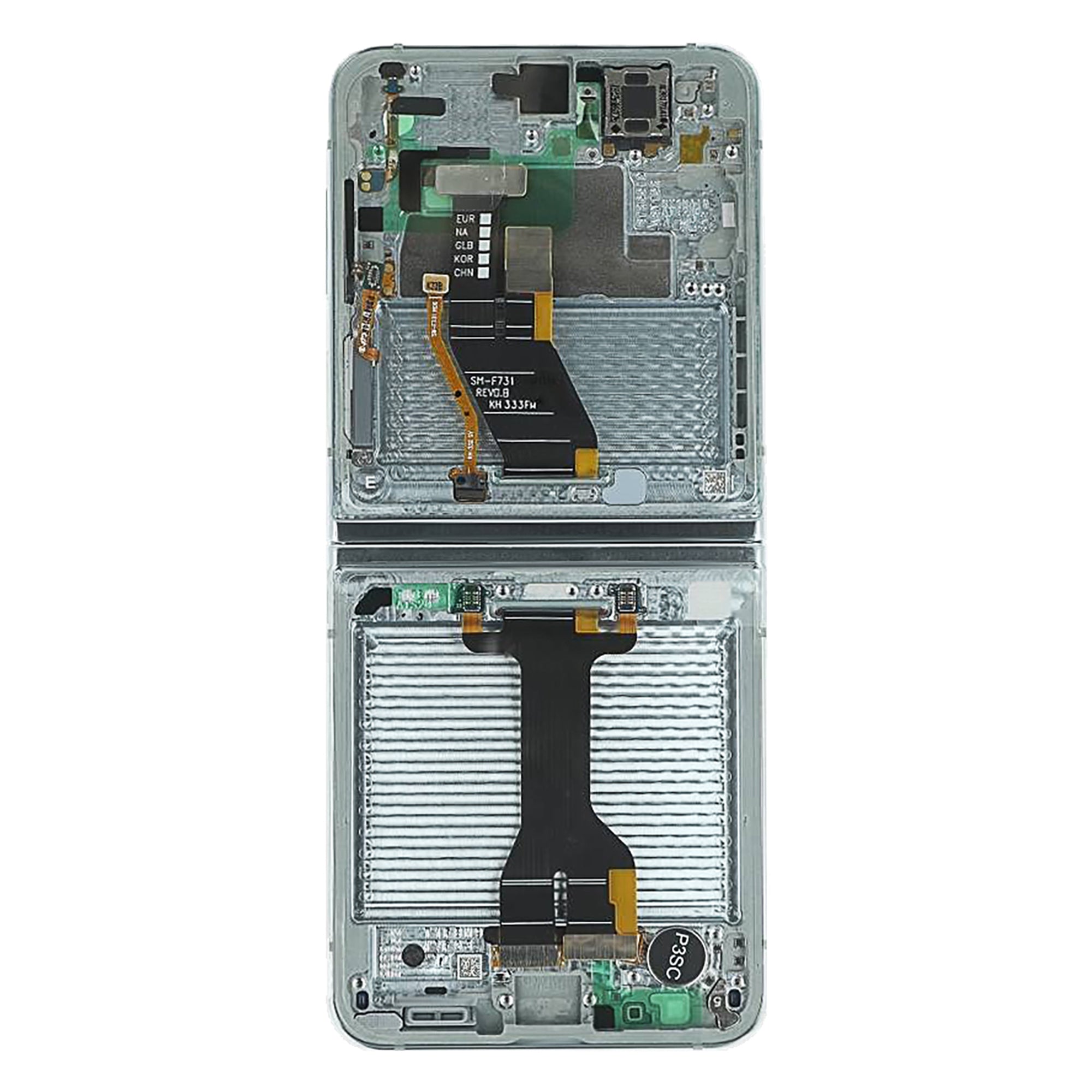 Samsung Galaxy Z Flip5 F731B Main Display And Digitizer With Frame Mint Service Pack