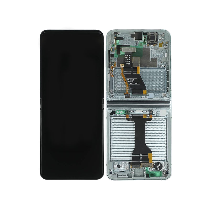 Samsung Galaxy Z Flip5 F731B Display And Digitizer With Frame Mint Service Pack