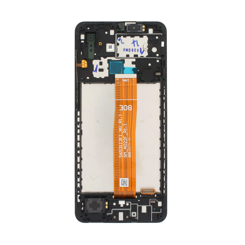 Samsung Galaxy A02 A022F Display And Digitizer With Frame Black Service Pack