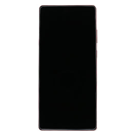 Samsung Galaxy Note 20 N980F, Note 20 5G N981B Display And Digitizer With Frame Mystic Bronze Service Pack