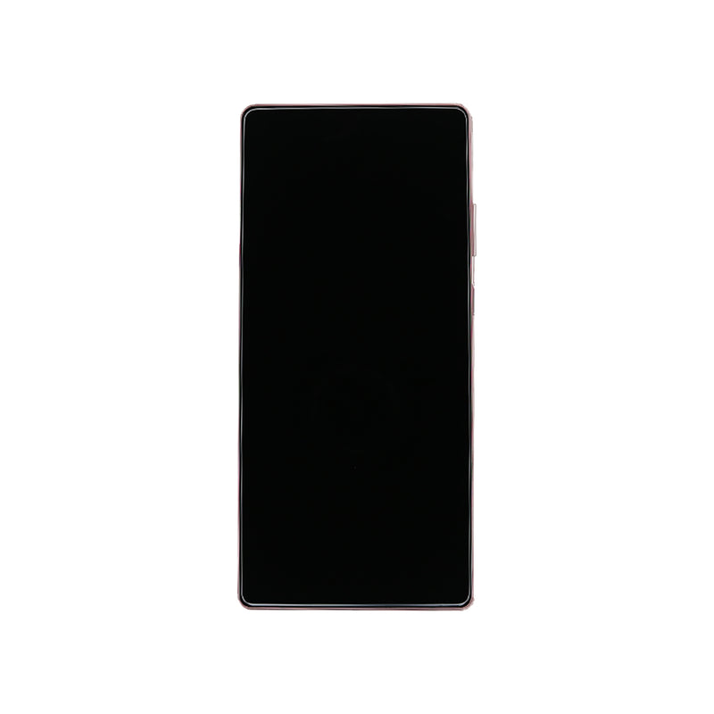 Samsung Galaxy Note 20 N980F, Note 20 5G N981B Display And Digitizer With Frame Mystic Bronze Service Pack