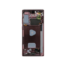 Samsung Galaxy Note 20 N980F, Note 20 5G N981B Display And Digitizer With Frame Mystic Bronze Service Pack