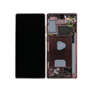 Samsung Galaxy Note 20 N980F, Note 20 5G N981B Display And Digitizer With Frame Mystic Bronze Service Pack