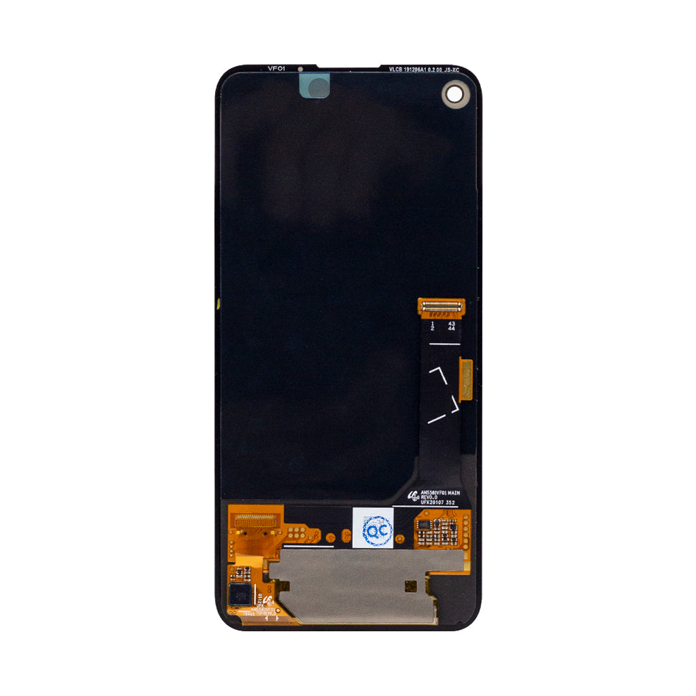Google Pixel 4a 4G Display And Digitizer Without Frame Black Service Pack
