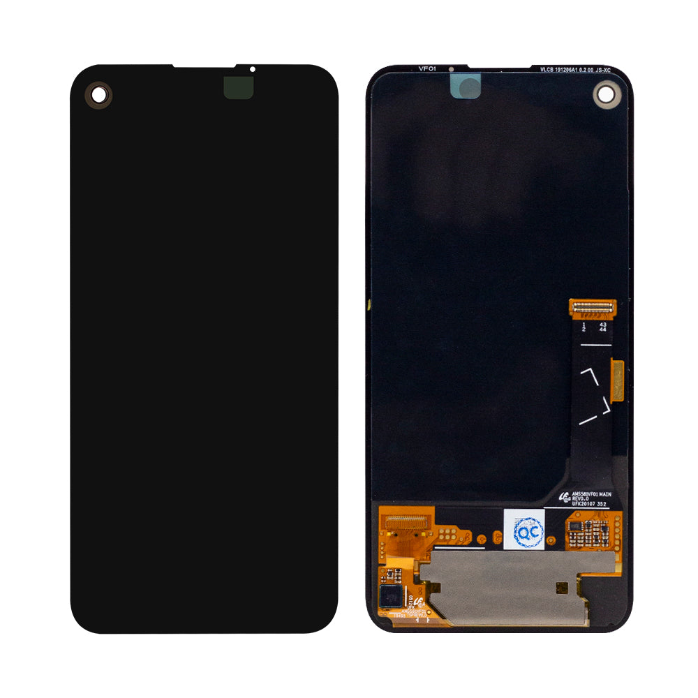 Google Pixel 4a 4G Display And Digitizer Without Frame Black Service Pack