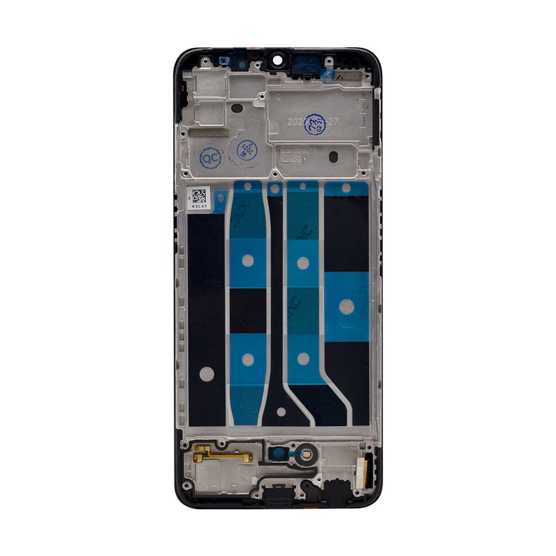 Oppo F17 CPH2095 Display And Digitizer With Frame Cosmic Black OEM