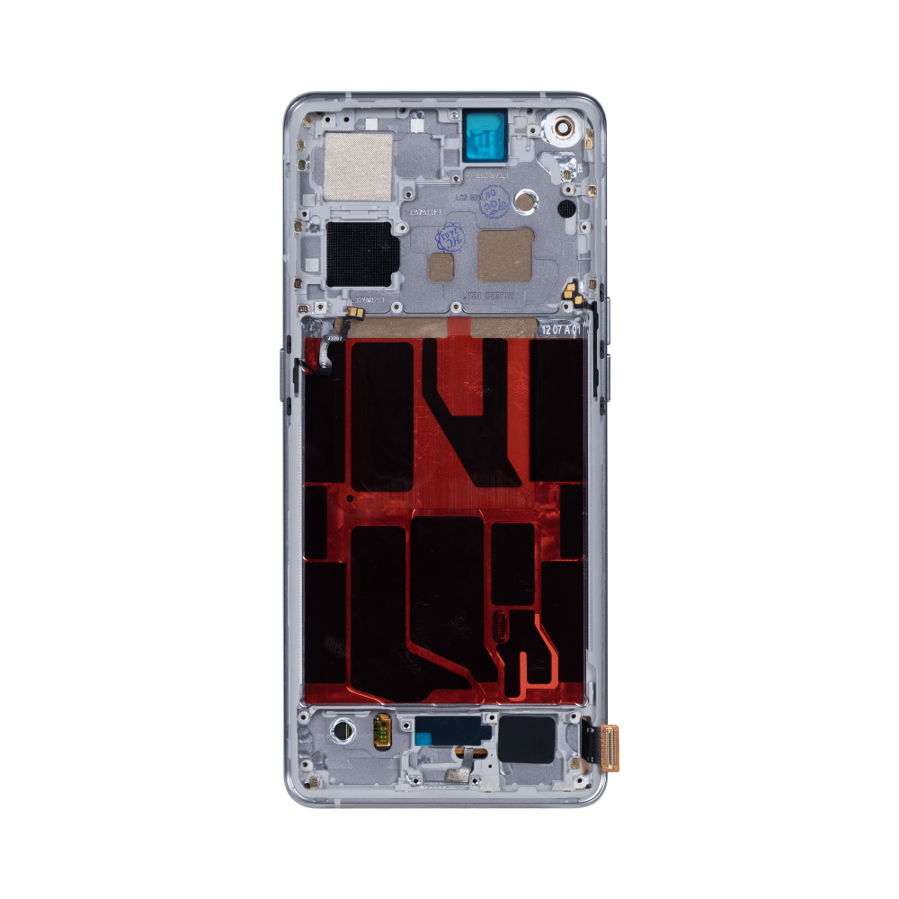 Oppo Find X5 Display And Digitizer With Frame White OEM