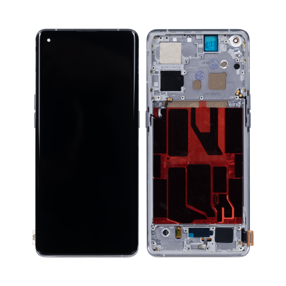Oppo Find X5 Display And Digitizer With Frame White OEM