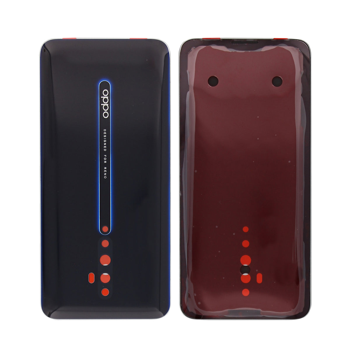 Oppo Reno 2Z Back Cover Without Lens Black OEM